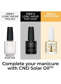 CND Vinylux Longwear White Nail Polish, Gel-like Shine & Chip Resistant Color, Studio White, 0.5 fl. oz  - Image 5