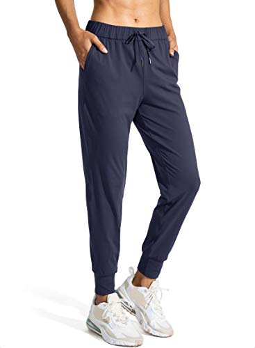 SANTINY Women's Joggers Pants Pockets Drawstring Running Sweatpants for Women Lounge Workout Jogging(Navy_XL) - Image 4