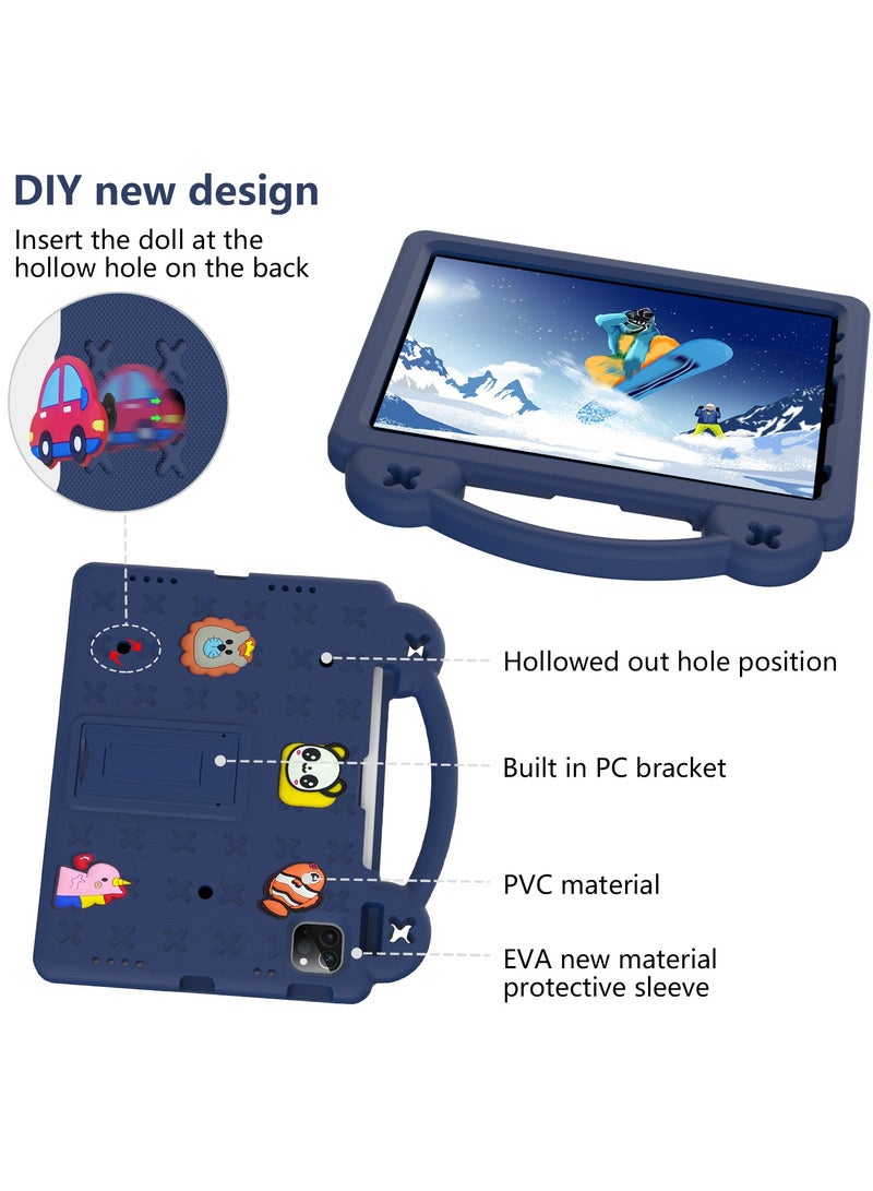 Kids Case Compatible with iPad 11th Generation A16 11-inch 2025 Shockproof Case with Shoulder Strap and Grip Holder For iPad 11th Generation - Image 5