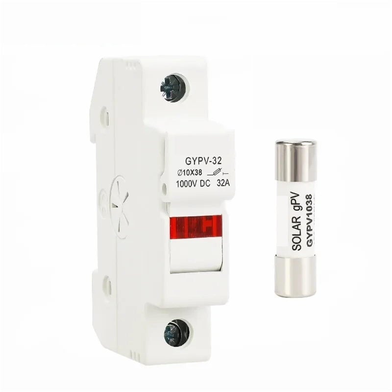 PV System Fuse Holder With LED Indicator For 10x38mm Fuses 10A To 30A LED Holder Body Only - Image 2