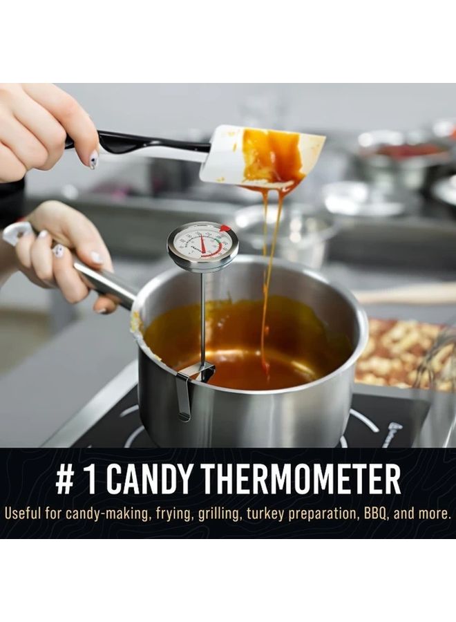 Stainless Steel Candy Thermometer 0 300 Pointer Probe For Frying Candle Making - Image 5