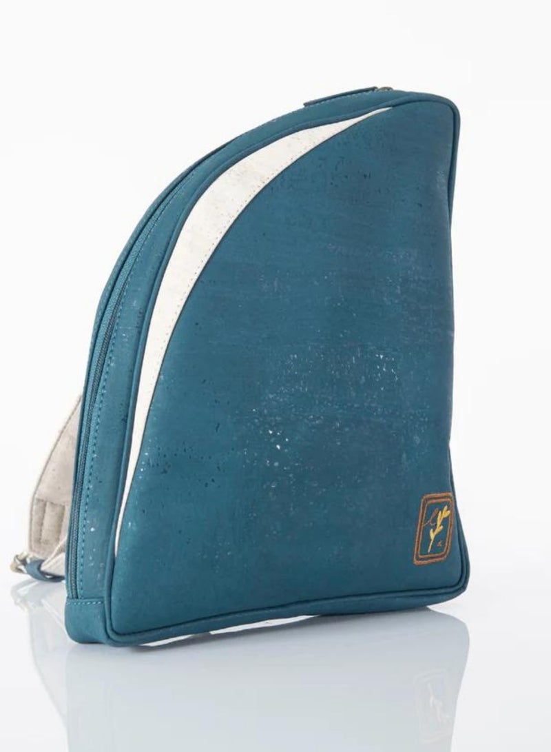 LoryLux Unique Teal Shark Fin Backpack  - Image 5