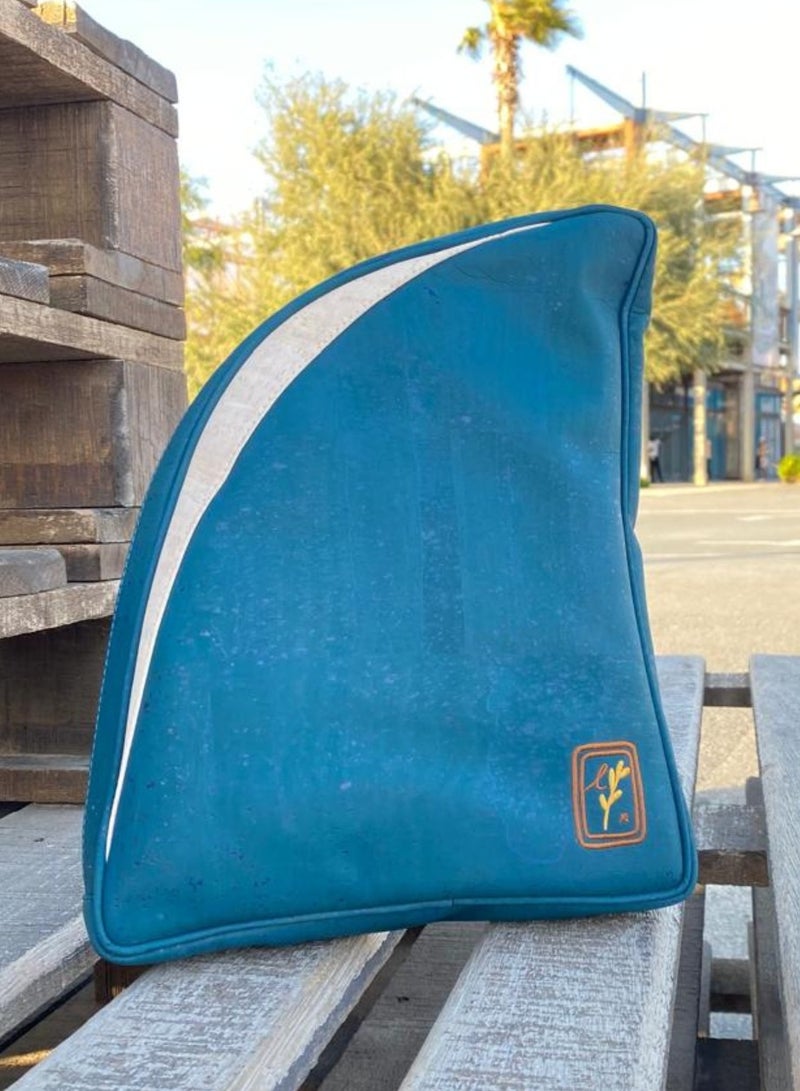 LoryLux Unique Teal Shark Fin Backpack  - Image 3