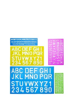 Alphabet Templates, Alphabet Stencils, Pack of 5, Letter Stencils, Template Letters, Stencils Letters and Numbers, Art Stencils, Drawing Tools, Drafting Supplies, Tracing Letters and Numbers