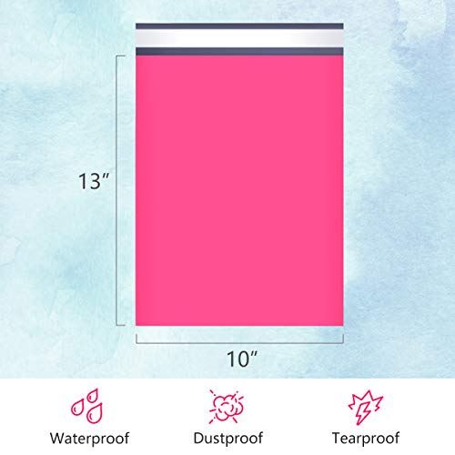 UCGOU Poly Mailers 10x13 Inch Hot Pink 200 Pack Shipping Bags #4 Strong Mailing Envelopes Boutique Packaging Postal Self Seal Adhesive Waterproof and Tear Proof Small Business for Clothes Books - Image 2