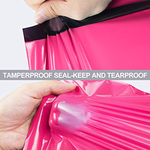 UCGOU Poly Mailers 10x13 Inch Hot Pink 200 Pack Shipping Bags #4 Strong Mailing Envelopes Boutique Packaging Postal Self Seal Adhesive Waterproof and Tear Proof Small Business for Clothes Books - Image 4