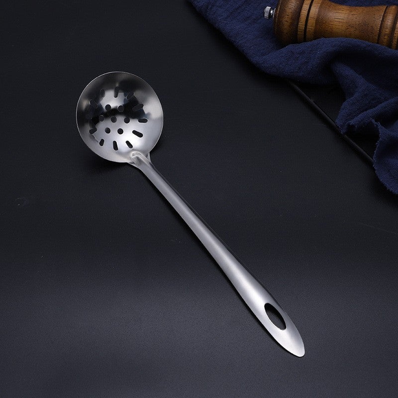 201 Non-Magnetic Stainless Steel Pot Spoon Thickened Household Soup Spoon Colander Spoon Large Pop Pot Shop Tableware Pot Gift - Image 1