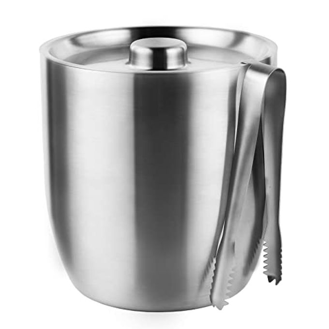 Tiken 3L Double-Wall Vacuum Insulated Ice Bucket with Lid & Tong Stainless Steel Champagne Buckets for Cocktail Bar, Parties & Outdoor - Image 4