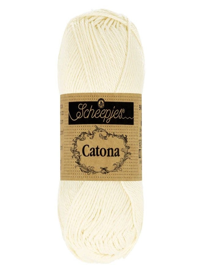 Scheepjes Catona 50g - 130 Old Lace Ecru Crochet and Knitting Yarn