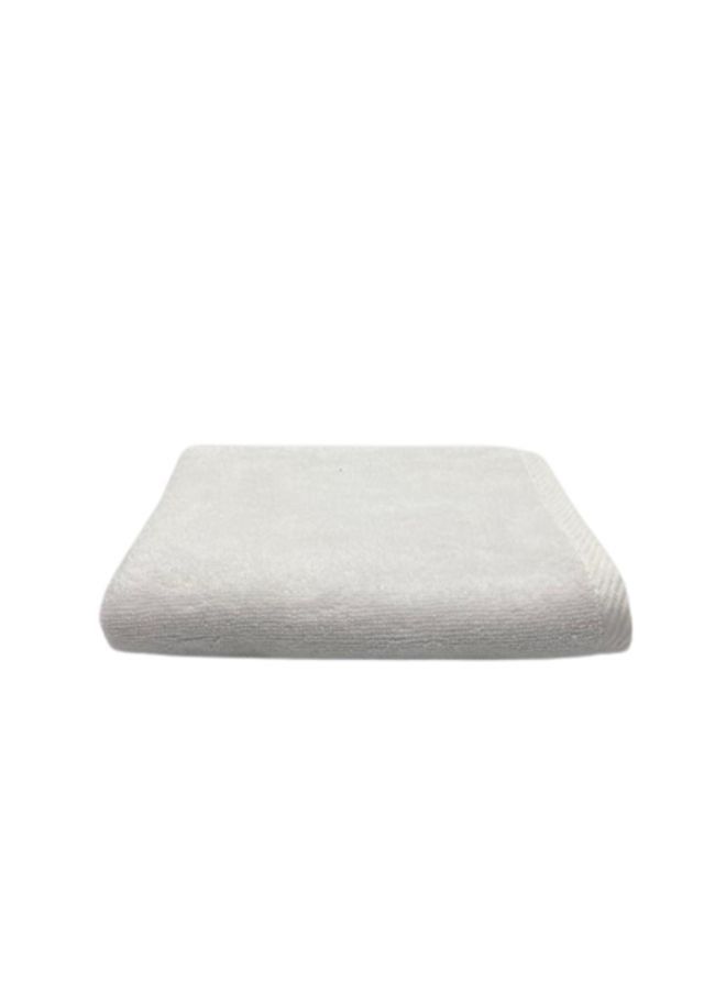BYFT Iris (White) Premium Hand Towels (50x100,Set of 1 Hand Towel) 100% Cotton, Highly Absorbent and Ultrasoft Quick Dry Bath Linen-550 GSM  - Image 1
