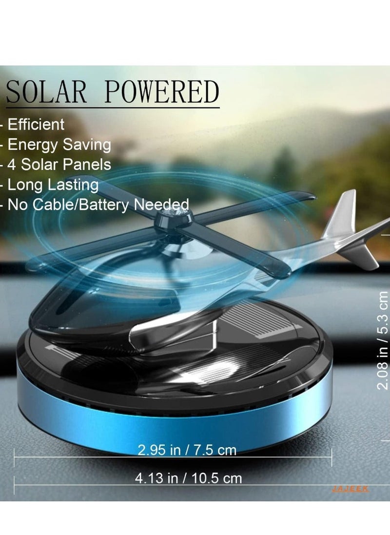JAJEEK Car Air Freshener – Solar Powered Rotating Incense Diffuser Alloy – Home & Car Decor Accessories (Blue) – Stylish, Eco-Friendly, and Fragrant – Perfect for Cars, Offices, and Home Spaces – Blue Alloy Design with Rotating Aroma Dispensing Feature - Image 2
