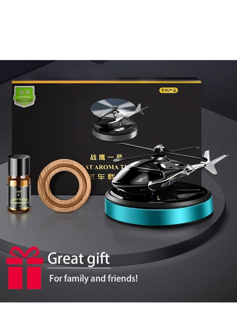 JAJEEK Car Air Freshener – Solar Powered Rotating Incense Diffuser Alloy – Home & Car Decor Accessories (Blue) – Stylish, Eco-Friendly, and Fragrant – Perfect for Cars, Offices, and Home Spaces – Blue Alloy Design with Rotating Aroma Dispensing Feature - Image 5