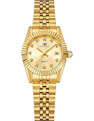 KENNETH SCOTT Women's Stainless Steel Analog Watch K22536-GBGC - 26 mm