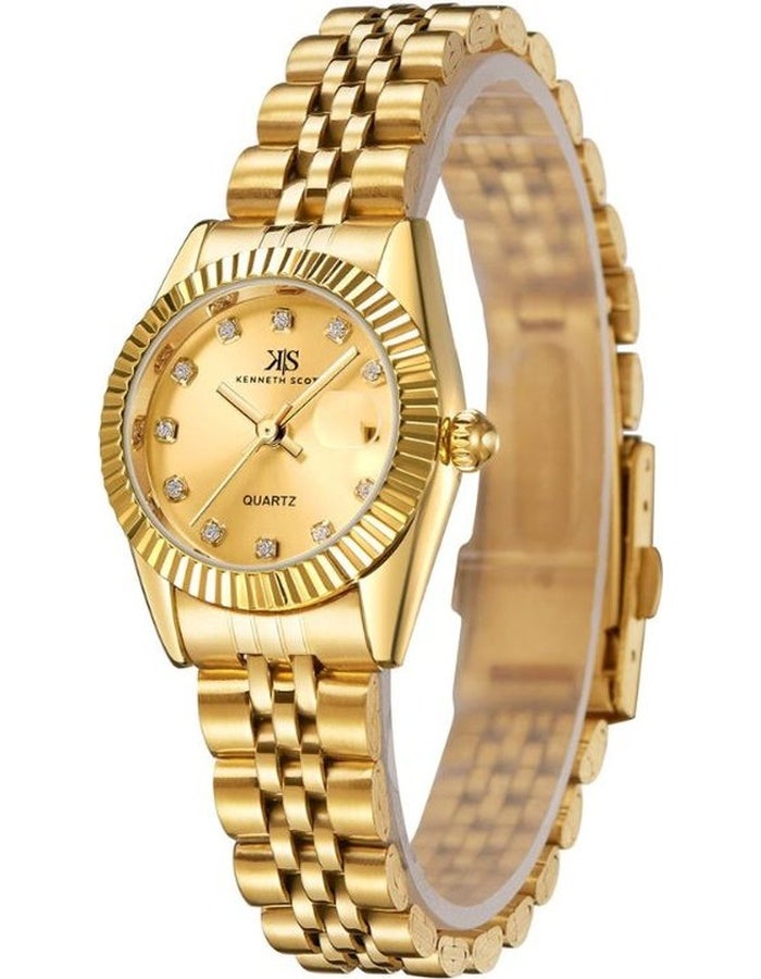 كينيث سكوت ساعة يد نسائية من كينيث سكوت بقرص شامبين تناظرية - Image 2
