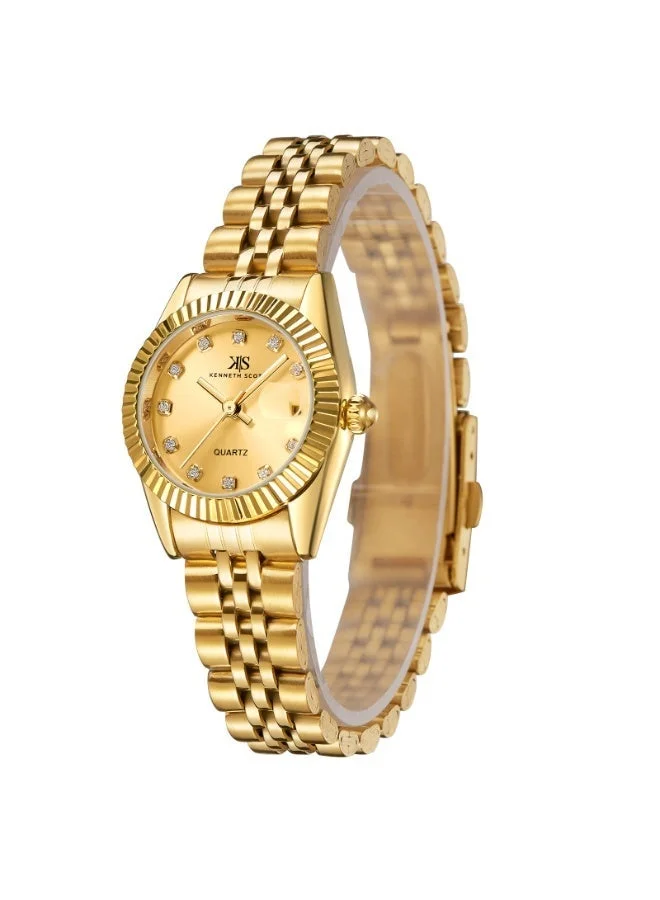 KENNETH SCOTT Women's Stainless Steel Analog Watch K22536-GBGC - 26 mm