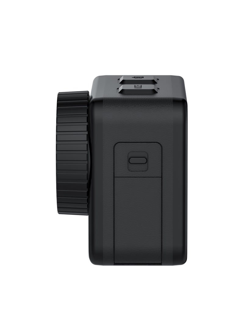 porodo - Fully Waterproof UHD Action Camera Dual Display With Video Stabilization / 24MP Image Resolution / 80 minutes Video Time / with Mount for Biking / Hiking or Diving - Black - Image 1