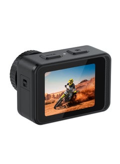 porodo Fully Waterproof UHD Action Camera Dual Display With Video Stabilization / 24MP Image Resolution / 80 minutes Video Time / with Mount for Biking / Hiking or Diving - Black  - Image 3