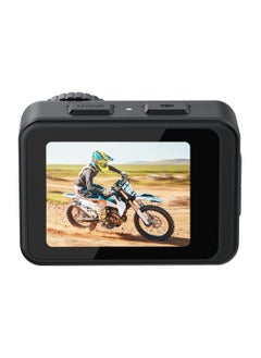 porodo Fully Waterproof UHD Action Camera Dual Display With Video Stabilization / 24MP Image Resolution / 80 minutes Video Time / with Mount for Biking / Hiking or Diving - Black  - Image 4