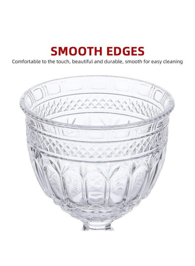 DOITOOL Glass Footed Candy Dish with Lid, Clear Covered Candy Bowls Crystal Candy Jar Cookie Jar Decorative Apothecary Jar Candy Buffet Containers for Buffet, Party, Home, Office - Image 4