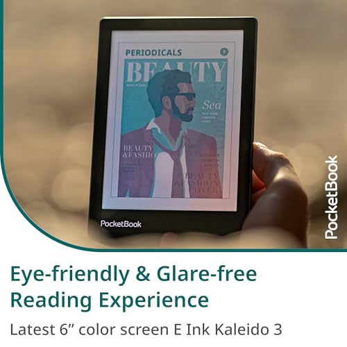 PocketBook Verse Pro Color | Super Thin and Compact 6" e-Reader | Color Screen E Ink Kaleido™ 3 – Eye-Safe and Glare-Free | Text-to-Speech & Bluetooth | Audiobooks | SMARTlight | IPX8 Waterproof - Image 2