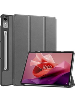 Case Compatible With Lenovo Tab P12 12.7Inch 2023 Cover Trifold Stand With Auto Sleep Wake Function Soft Slim Flip Case Tpu Protective Cover Compatible Withlenovo Tab P12 12.7Inch 2023