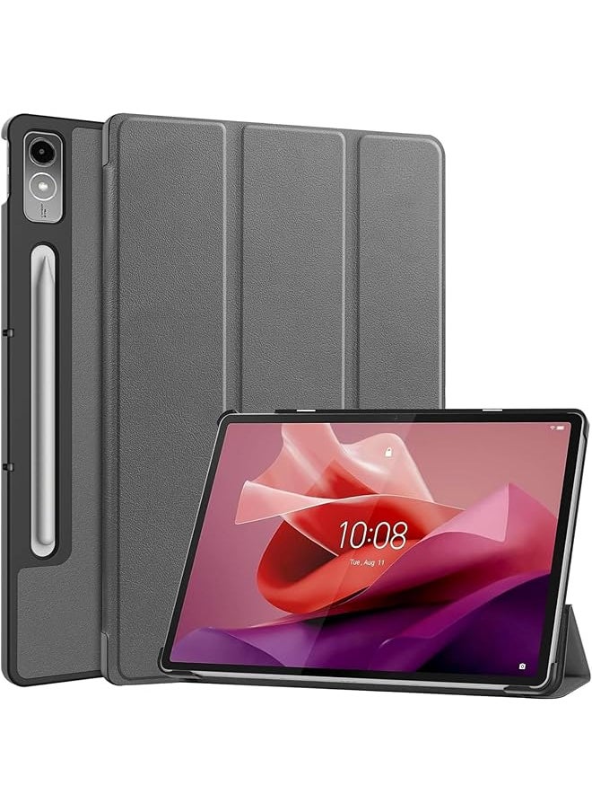 erorex Case Compatible With Lenovo Tab P12 12.7Inch 2023 Cover Trifold Stand With Auto Sleep Wake Function Soft Slim Flip Case Tpu Protective Cover Compatible Withlenovo Tab P12 12.7Inch 2023  - Image 1