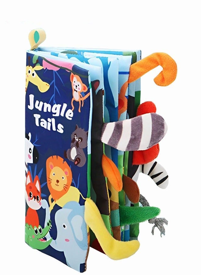 DURKU Shark Tails Soft Cloth Crinkle Baby Book for Toddler's Early Education Activity - Image 1