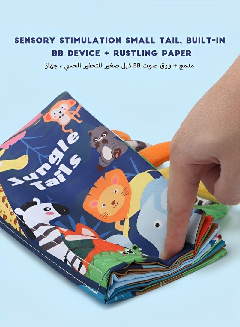 DURKU Shark Tails Soft Cloth Crinkle Baby Book for Toddler's Early Education Activity - Image 5