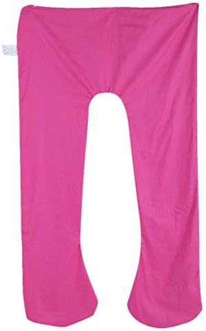 YOSOO Pregnancy Pillow Cover U Shaped Pillow Cover Pregnancy Pillow Case Maternity Pillow Case Pillowcase with Removable Cotton Cover 57x30 Inch for Pregnancy Pillow Size 551 L x 311 W Rose Red - Image 1