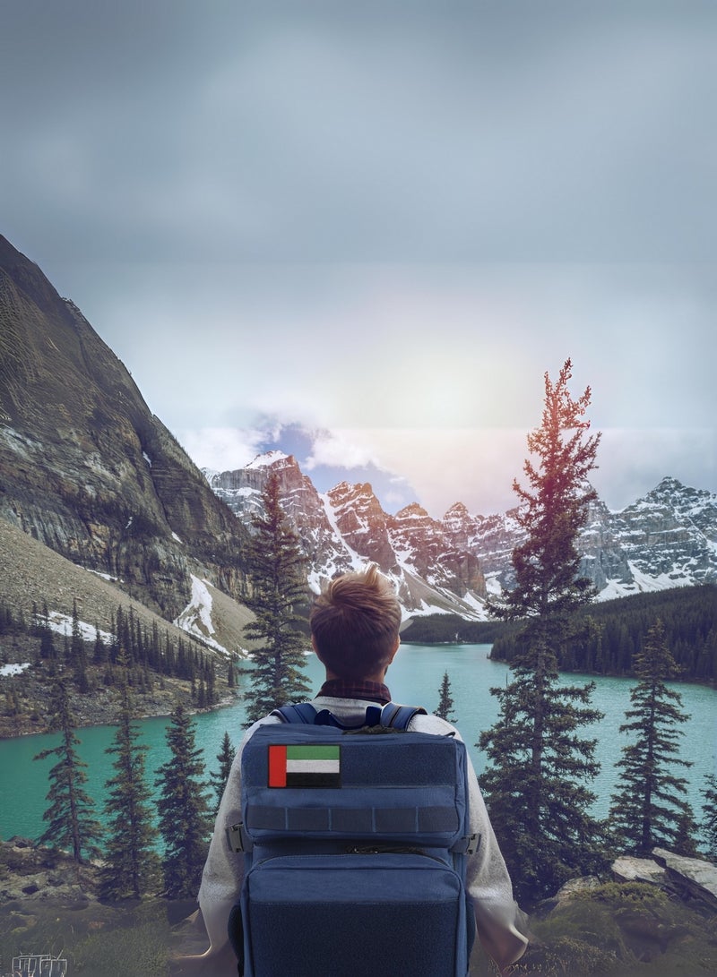 Project Nomad Backpack 45L – Bag for Men & Women, Travel Bags/Backpacks, Airplane/Flight Approved, for desert camping, trekking, hiking, fitness, gym & sport, Tactical Waterproof, Blue Color - Image 5