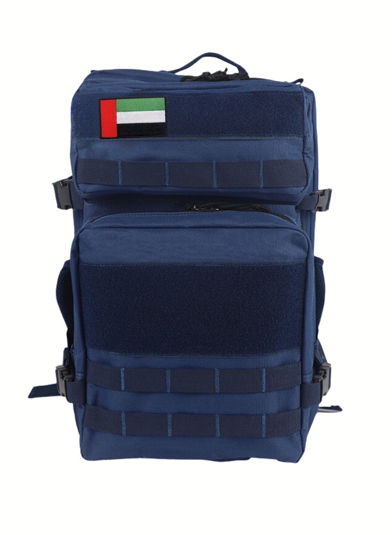 Project Nomad Backpack 45L – Bag for Men & Women, Travel Bags/Backpacks, Airplane/Flight Approved, for desert camping, trekking, hiking, fitness, gym & sport, Tactical Waterproof, Blue Color - Image 2
