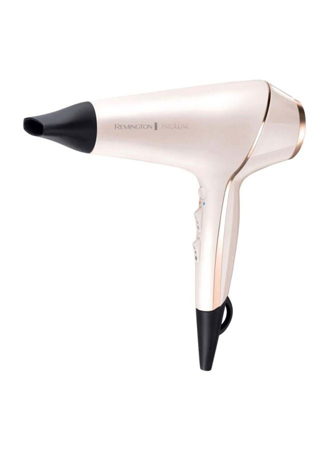 REMINGTON Proluxe Ionic Hairdryer With Styling Shot And Opti Heat Control Setting Rose Gold/Black - Image 2