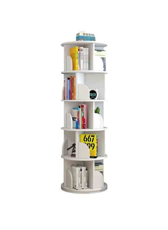 Generic The Multi-Functional Rotatable Bookshelf Saves Space And Can Rotate 360°. It Is A Stackable Display Rack, Storage Rack, Standing Bookshelf And A Corner Bookshelf, Measuring 160cm×40cm. - Image 1