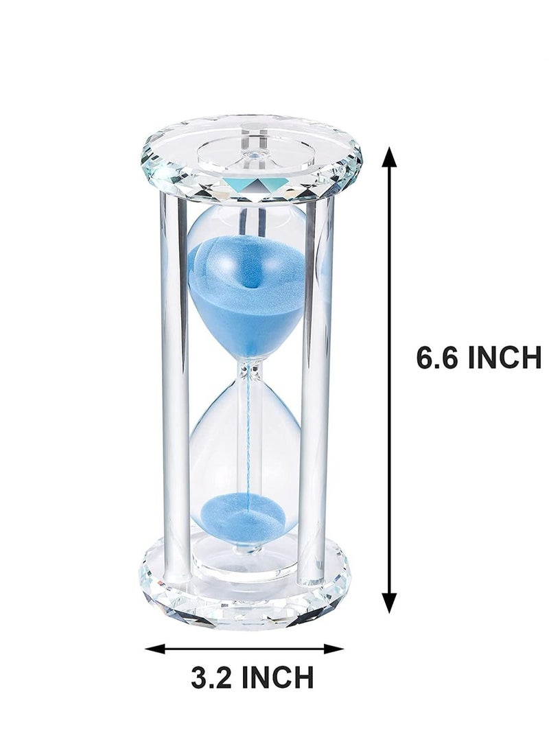 Y&D Hourglass Sand Timer 30 Minute, Crystal Glass Engraving Clock, Modern Style Watch Min, Half Hour Sandglass for Gift Home Office Desk Decoration Kids, Games  - Image 3