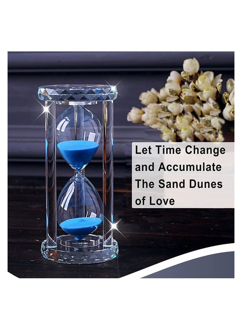 Y&D Hourglass Sand Timer 30 Minute, Crystal Glass Engraving Clock, Modern Style Watch Min, Half Hour Sandglass for Gift Home Office Desk Decoration Kids, Games  - Image 4