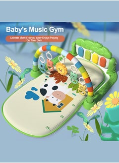 MaBaby صالات رياضية للأطفال لعب الحصير مركز النشاط الموسيقي الطفل البيانو رياضة حصيرة البطن الوقت مبطن حصيرة لحديثي الولادة طفل رضيع  - Image 4
