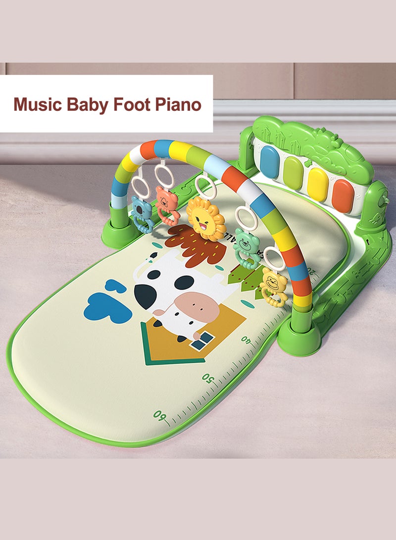 MaBaby Baby Gyms Play Mats Musical Activity Center Baby Piano Gym Mat Tummy Time Padded Mat for Newborn Toddler Infants - Image 5