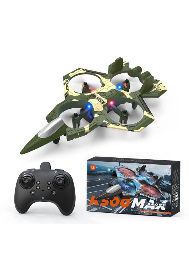 أكاليكس طائرة بدون طيار K500 MAX للتحكم عن بعد بزاوية 360 درجة مع تثبيت الارتفاع والإقلاع بمفتاح واحد، طائرة بدون طيار للتحكم عن بعد بتردد 2.4 جيجاهرتز كهدية للأطفال، طائرة بدون طيار مصنوعة من إسفنج EPP، طائرة بدون طيار آمنة للأطفال - Image 1