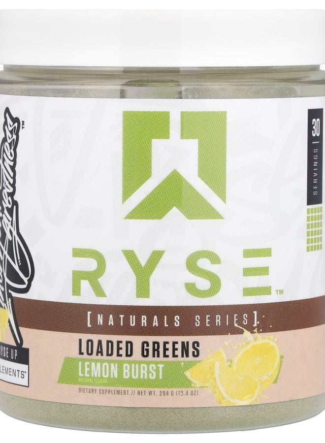 RYSE Natural Series Loaded Greens Lemon Burst 10.4 oz (294 g)