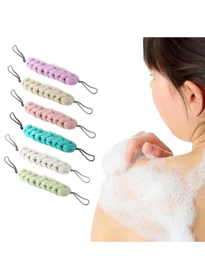 ليفة استحمام واحدة مقشرة ناعمة للجسم إسفنجة استحمام غنية بالرغوة للتنظيف العميق والعناية اليومية بالبشرة  لون عشوائي - Image 5