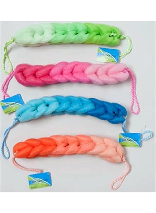 ليفة استحمام واحدة مقشرة ناعمة للجسم إسفنجة استحمام غنية بالرغوة للتنظيف العميق والعناية اليومية بالبشرة  لون عشوائي - Image 3