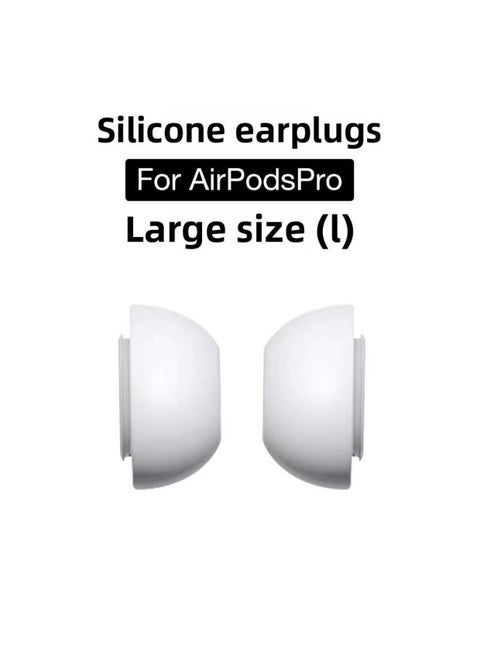 Silicone Ear Caps For Airpods Pro 2 Wireless Bluetooth Earphone Capsule Replacement Case Suitable For 3rd Generation For Apple-Specifications:Large L-size Pair Of 2