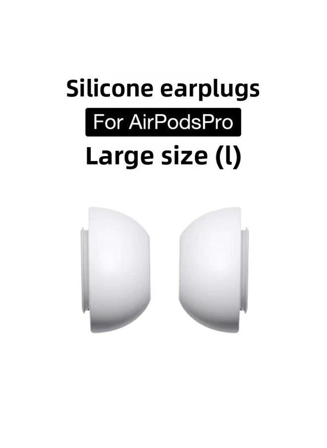 Generic - Silicone Ear Caps For Airpods Pro 2 Wireless Bluetooth Earphone Capsule Replacement Case Suitable For 3rd Generation For Apple-Specifications:Large L-size Pair Of 2 - Image 1
