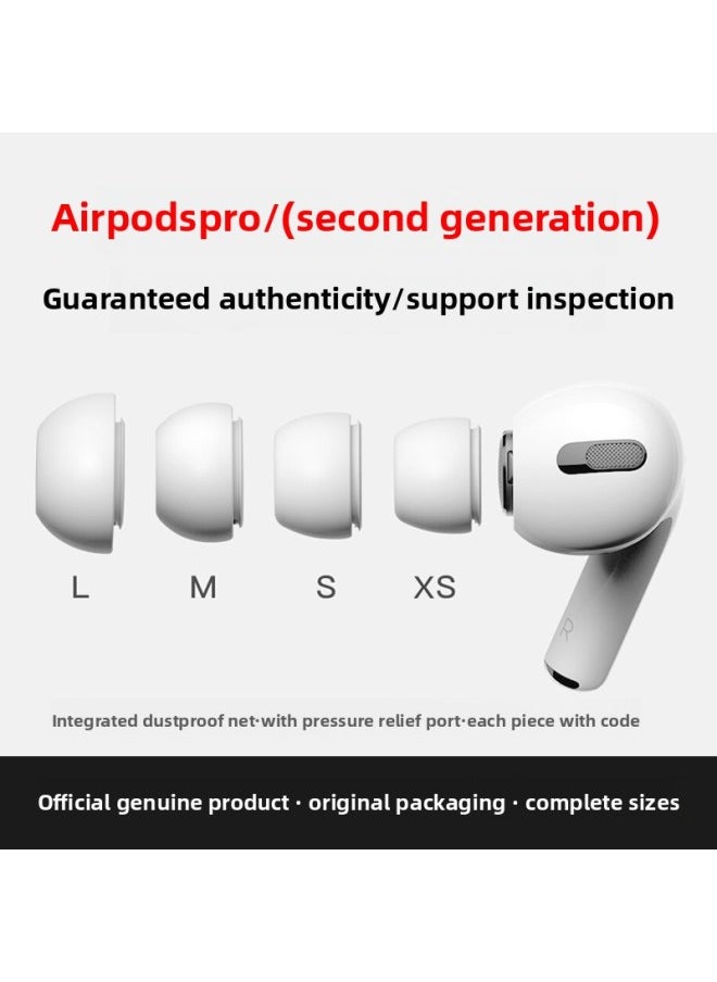 Generic - Silicone Ear Caps For Airpods Pro 2 Wireless Bluetooth Earphone Capsule Replacement Case Suitable For 3rd Generation For Apple-Specifications:Large L-size Pair Of 2 - Image 1