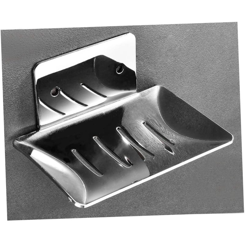 Stainless Steel Soap Holder Wall Mounted Punch Soap Basket Bathroom Accessory - Image 3