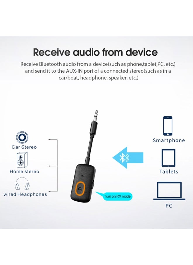 blupebble Airlync Bluetooth 5.4 Airplane Audio Adapter | Wireless Dual 3.5mm Jack Transmitter for In-Flight Entertainment, Connects AirPods, Earbuds & Bluetooth Headphones  - Image 5