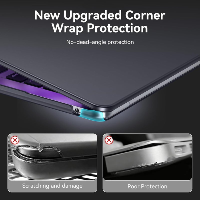 Case Compatible for New MacBook Air 15/15.3 inch 2026 2025-2023 Release,M5 A3448 M4 A3241 M3 A3114 M2 A2941 with Liquid Retina Display&Touch ID,Protective Plastic Hard Shell Cover,Matte Black - Image 5