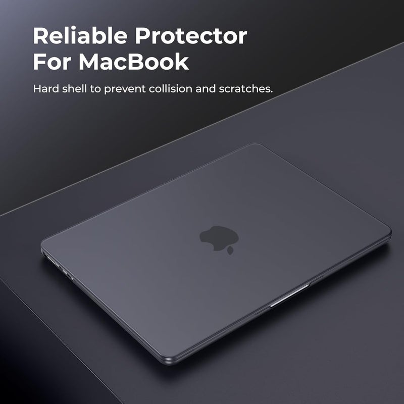 Case Compatible for New MacBook Air 15/15.3 inch 2026 2025-2023 Release,M5 A3448 M4 A3241 M3 A3114 M2 A2941 with Liquid Retina Display&Touch ID,Protective Plastic Hard Shell Cover,Matte Black - Image 2