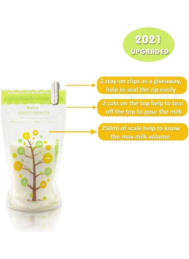Bimirth Breastmilk Storage Bags Pre-sterilized 8oz 112counts - Image 2