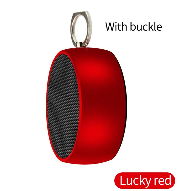 مكبر صوت لاسلكي صغير محمول يعمل بتقنية البلوتوث أحمر - Image 1